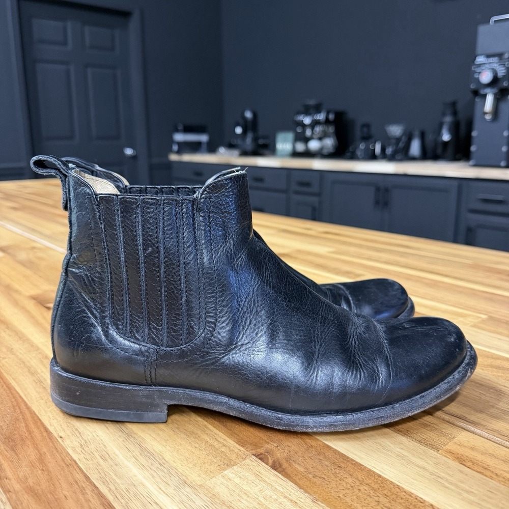 Frye Phillip Chelsea Boots Women's 9.5 B Black Leather 3476828 Pull On